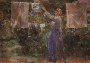 Berthe Morisot Peasant Hanging out the Washing china oil painting reproduction